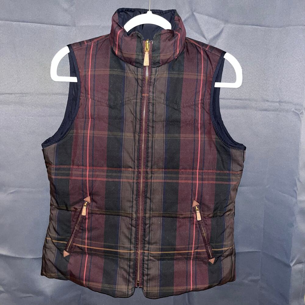 Lauren Ralph Lauren Roe Estate Tartan Plaid Quilted Vest women’s size m reversi